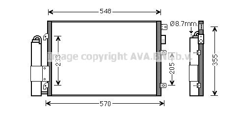 AVA QUALITY COOLING Lauhdutin, ilmastointilaite RT5275D